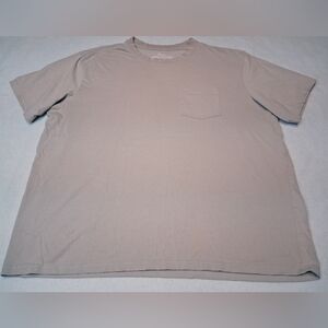 Penmens 100% Organic Cotton  Men's Classic Beige Pocket Tee